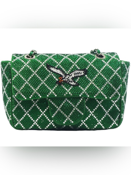 Cuce Handbags - NWT NFL Philadelphia Eagles Green Crystal Crossbody Bag